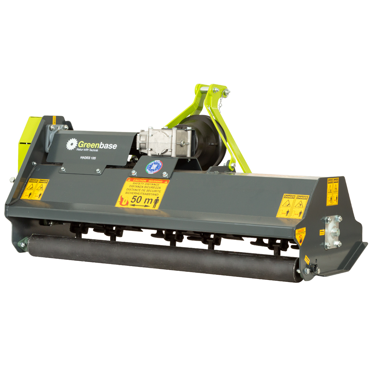 MowLine MT 1.25 - HST ohne Kabine,  inkl. Schlegelmulcher Hades 125cm, 3- Zyl Yanmar, inkl. Rasen- oder Industriebereifung