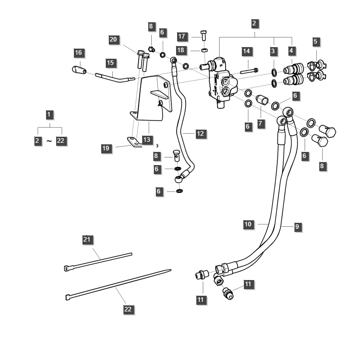 Hydraulikanschluss hinten
